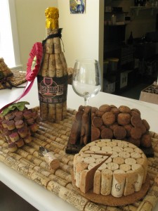 The winner of the Henke Winery cork sculpture contest