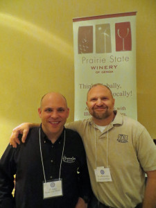 JT Anesi and Rick Mamoser of Prairie State Winery 