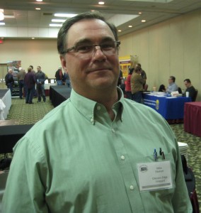 Mike Steinert, owner of Glacier's Edge Vineyard, at the Kansas winemakers conference