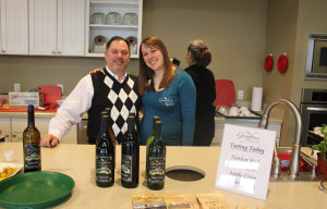 Grafton Winery's Chef A.J. Giacalone and Erin Prott, Coordinator of Sales, Marketing and Events.
