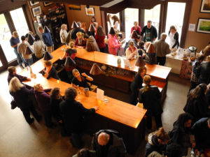 The tasting room at Shelburne Vineyard in Vermont.  Shelburne won "Best of Show" for their '10 Marquette Reserve at the 2012 Cold Climate Wine Competition. 