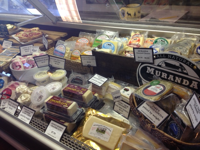 Fox Run Vineyards in the Finger Lakes in New York, offers local artisan cheeses in their deli.
