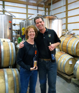 Jim and   Pfieffer of Turtle Run Winery in Corydon, Indana, makers of an acclained dry Traminette.