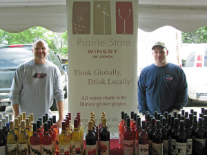 Rick Mamoser and J.T Aresi Of Prairie State Winery 