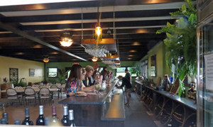 The new tasting bar and room at Lemon Creek Winery 