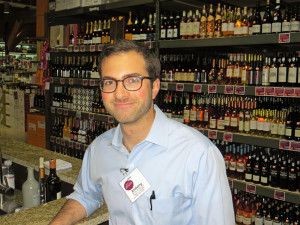 Anthony Minne,  wine and spirits team leader, at the new Plum Market in Chicago