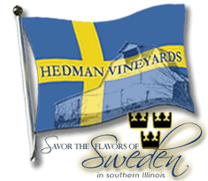 Hedman Vineyards on the Shawnee Hills Wine Trail in Southern Illinois is well known for their highly aromatic Traminette.