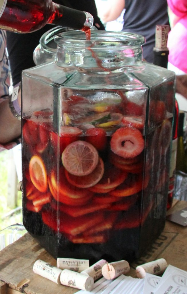 4. Sangria, made with local wines and fruits, was an especially popular mid-afternoon offering at the Traverse City Wine & Art Festival.