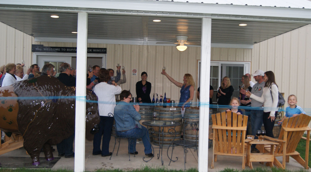 Opening night at the new wine porch at Buffalo Rock Winery