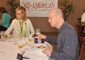 Lauren Chalupsky-Cannon of The Secret Wine Cellar and Mark Ganchiff of Midwest Wine Press 