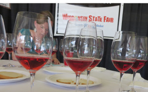 Katie Cook from the University of Minnesota at the Wisconsin State Fair Wine Competition. 