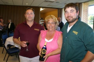 Ralph, Laurie and Dustin Stabile of Mackinaw Trail Winery which opened a new tasting room just outside Petoskey during January. 