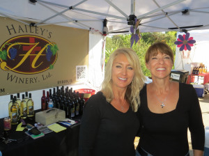 Cheryl Spana and Ginger Baerenwald of Hailey's Winery in Byron