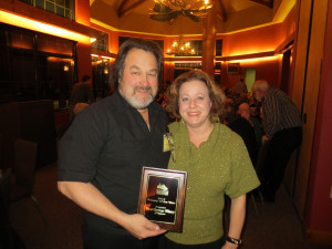 Steve and Andrea DeBaker with the 2012 Wisconsin Winery of the Year Award 