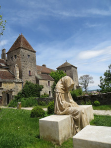 This mediveal monestary in Burgundy France still produces wine grapes today. 