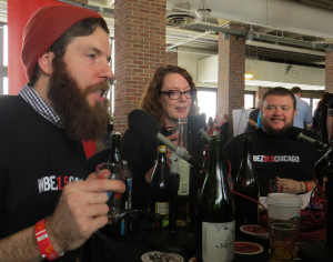 WBEZ radio broadcasting from Cider Summit while drinking massive amounts of cider.  Nicely done!