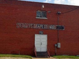 The Council Bluff Grapes Growers building still stands today in Council Bluffs, Iowa. 