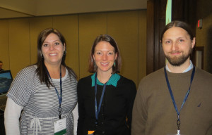 Nancy Oxley of St. Julian, Amanda Stewart of Virginian Tech and Brian Hosmer of Chateau Chantal at the 2014 Michigan Wine Conference