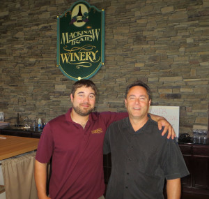 Dustin and Raph Stabile of Mackinaw Trail grow their own wine grapes and also grapes from other Michigan grapegrowers. 
