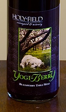 Holy-Field's Yogi Berry Wine  label (courtesy winery)