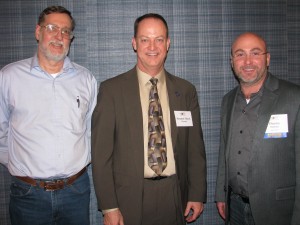  Jim Butler (Butler Winery), State Senator Mark Messmer (R-Jasper, IN), and Dennis Dunham (Oliver Winery) at the 40th Anniversary Celebration & Reception