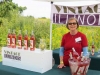 Ruth Ballowe of Ottawa sells a blush wine made especially for Vintage Illinois